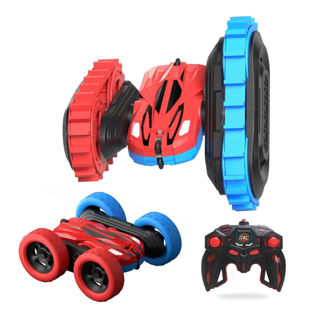 Electrobotic Electro Roadster 2 In 1 Stunt RC Car Red - Naivri