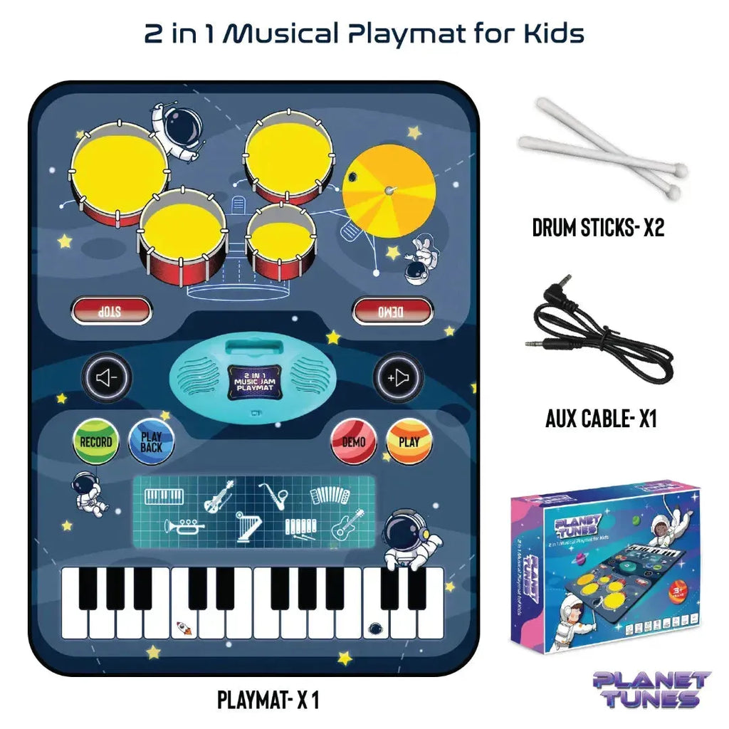 Electrobotic Melody Magic 2-in-1 Musical Playmat - Naivri