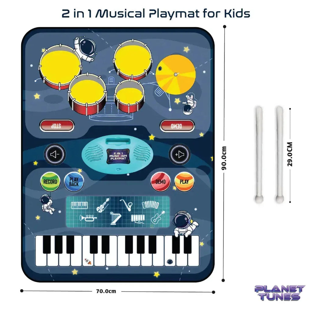 Electrobotic Melody Magic 2-in-1 Musical Playmat - Naivri