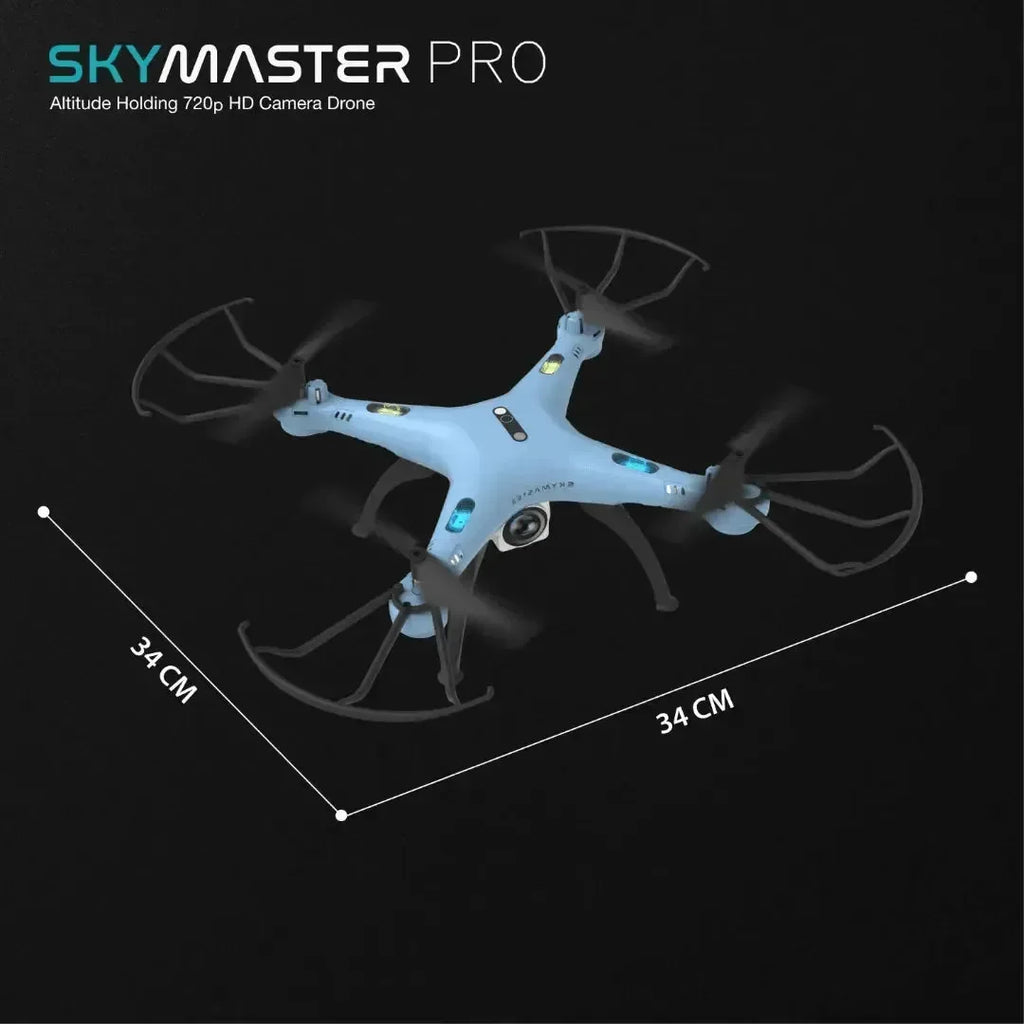 Electrobotic Sky Master Pro HD Drone – 720p Camera, App Control & 360° Stunts (Age 14+) - Naivri