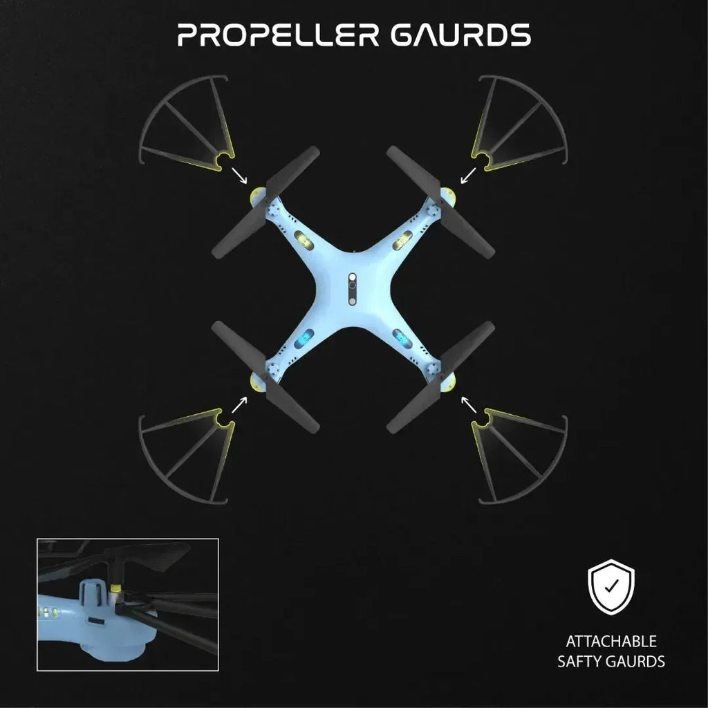 Electrobotic Sky Master Pro HD Drone – 720p Camera, App Control & 360° Stunts (Age 14+) - Naivri