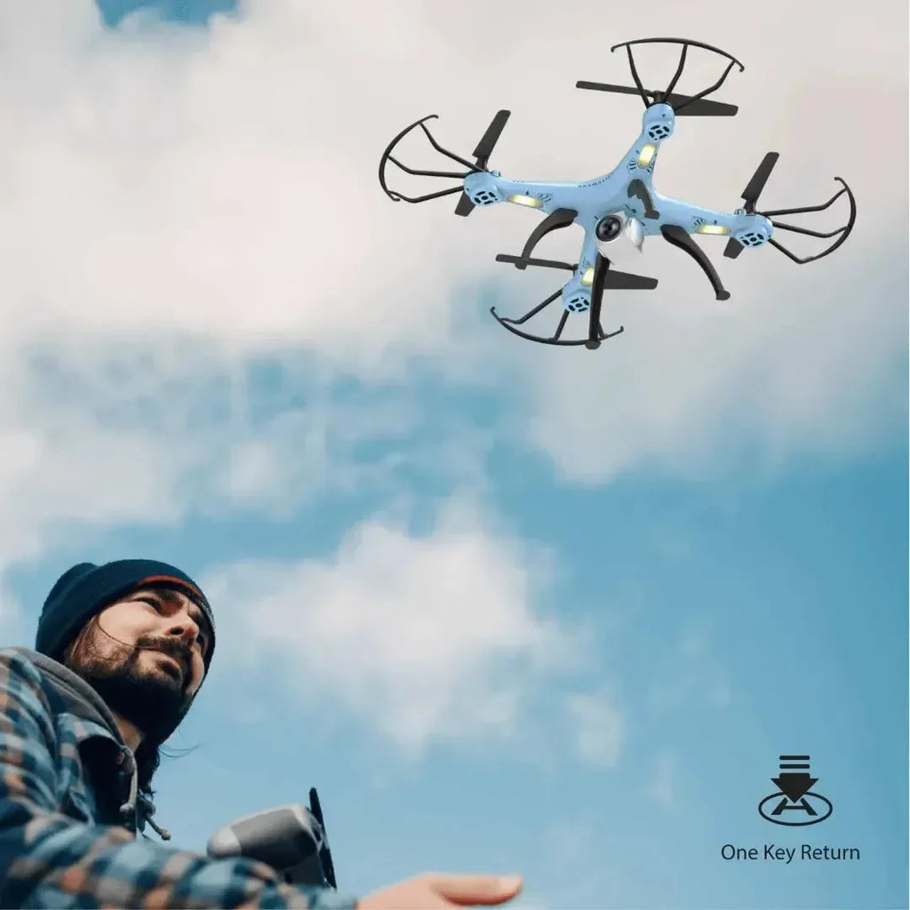 Electrobotic Sky Master Pro HD Drone – 720p Camera, App Control & 360° Stunts (Age 14+) - Naivri