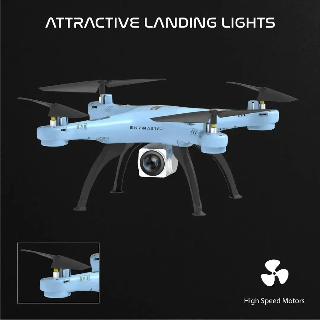 Electrobotic Sky Master Pro HD Drone – 720p Camera, App Control & 360° Stunts (Age 14+) - Naivri