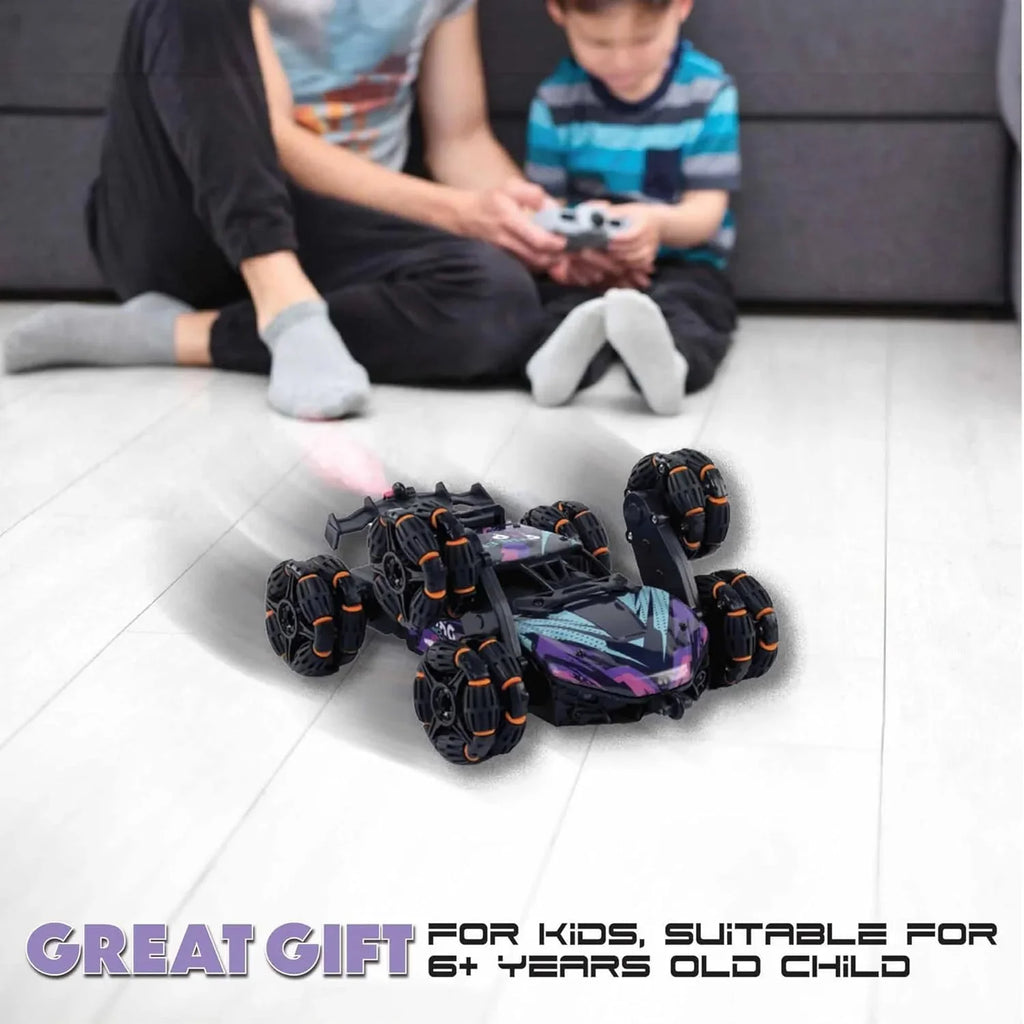 Electrobotic Sobo Drifter 6WD RC Stunt Car – 360° Flips, Water Spray & Lights (Age 8+) - Naivri