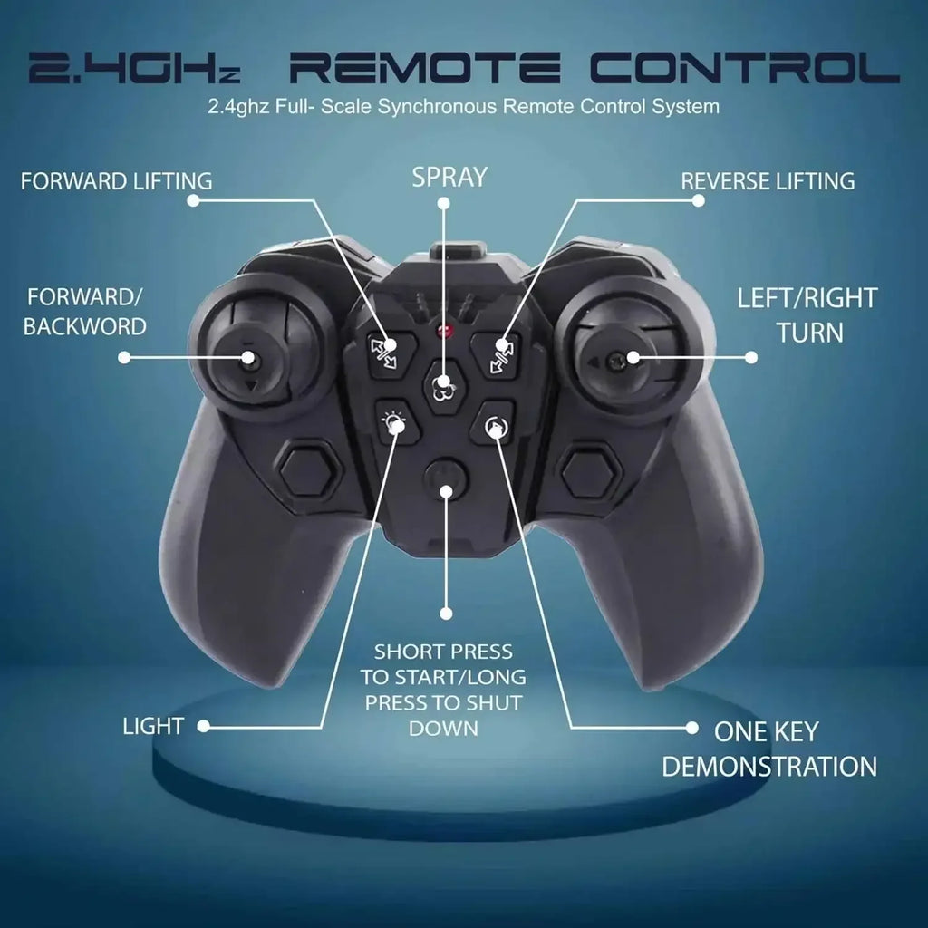 Electrobotic Sobo Drifter 6WD RC Stunt Car – 360° Flips, Water Spray & Lights (Age 8+) - Naivri