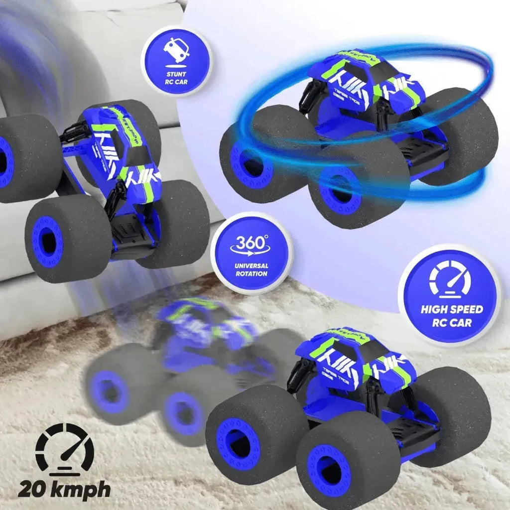 Electrobotic Soft Beast Super Soft Stunt RC Car Blue - Naivri