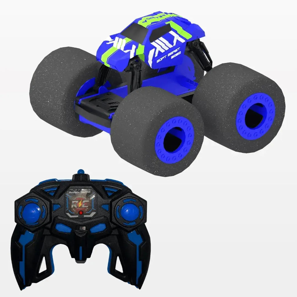 Electrobotic Soft Beast Super Soft Stunt RC Car Blue - Naivri