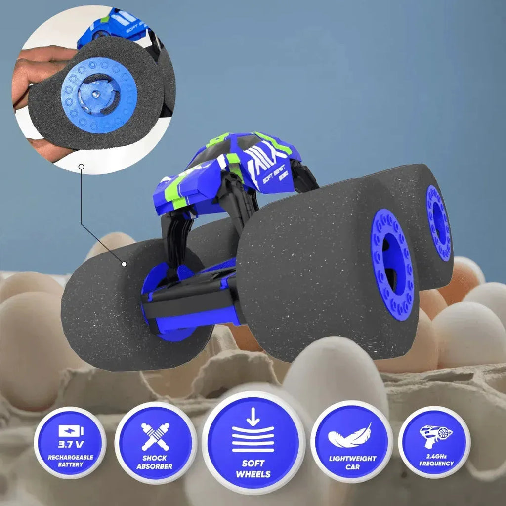 Electrobotic Soft Beast Super Soft Stunt RC Car Blue - Naivri