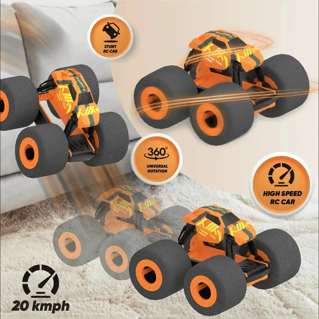 Electrobotic Soft Beast Super Soft Stunt RC Car Orange - Naivri