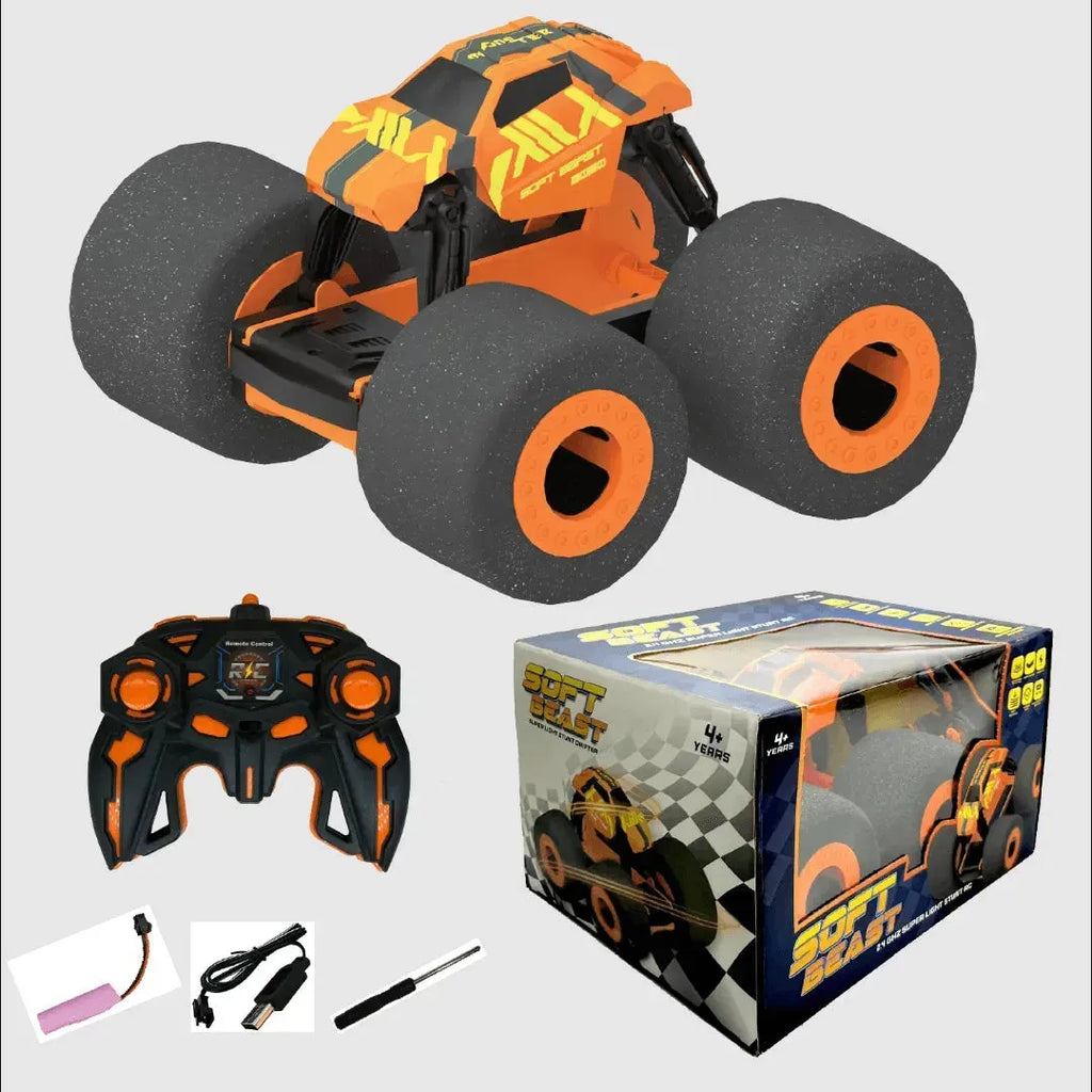 Electrobotic Soft Beast Super Soft Stunt RC Car Orange - Naivri