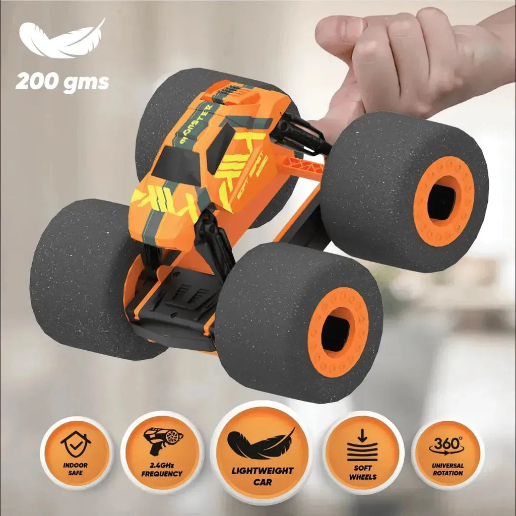 Electrobotic Soft Beast Super Soft Stunt RC Car Orange - Naivri