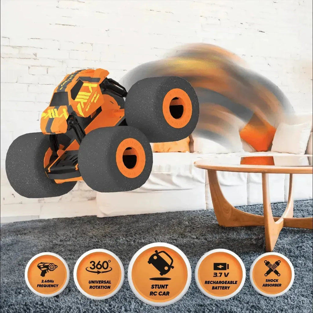 Electrobotic Soft Beast Super Soft Stunt RC Car Orange - Naivri