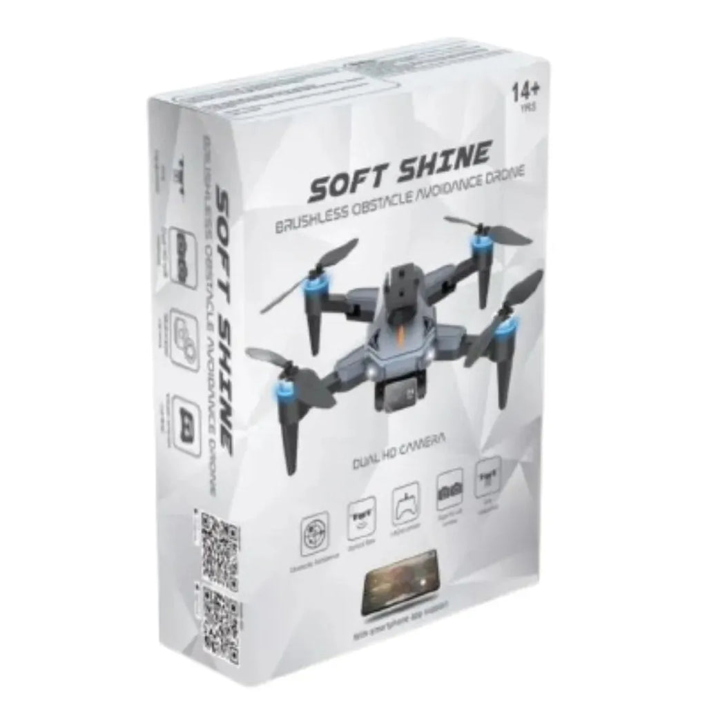 Electrobotic Soft Shine Drone – Dual Camera 4K Drone with Obstacle Avoidance and Brushless Motors - Naivri