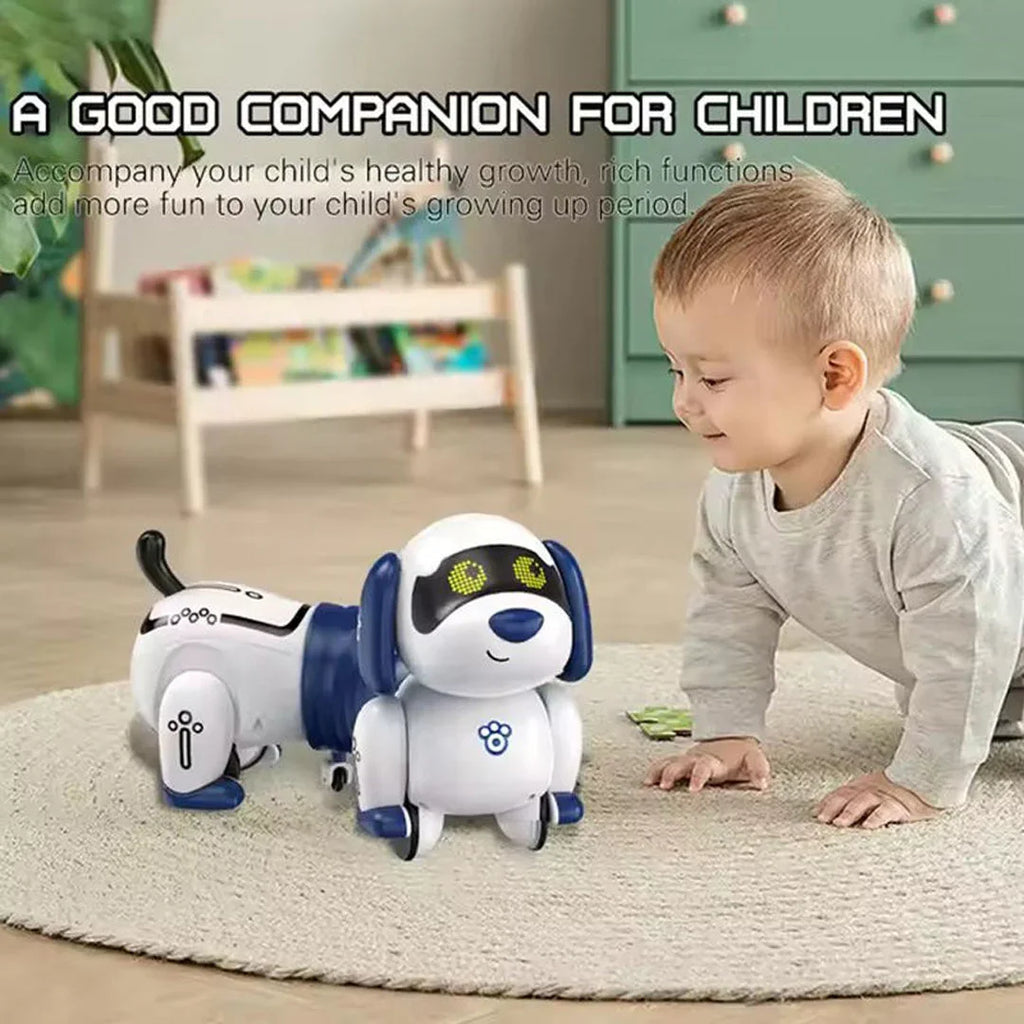 Elegant RC Smart Dachshund Robot Dog – Programmable Interactive Toy for Kids 6+ - Naivri