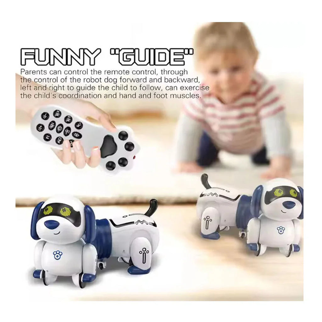 Elegant RC Smart Dachshund Robot Dog – Programmable Interactive Toy for Kids 6+ - Naivri