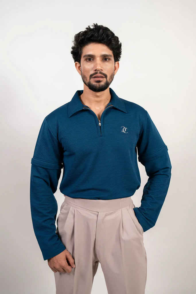 Elite Zipper Polo- Detachable Sleeves - Naivri