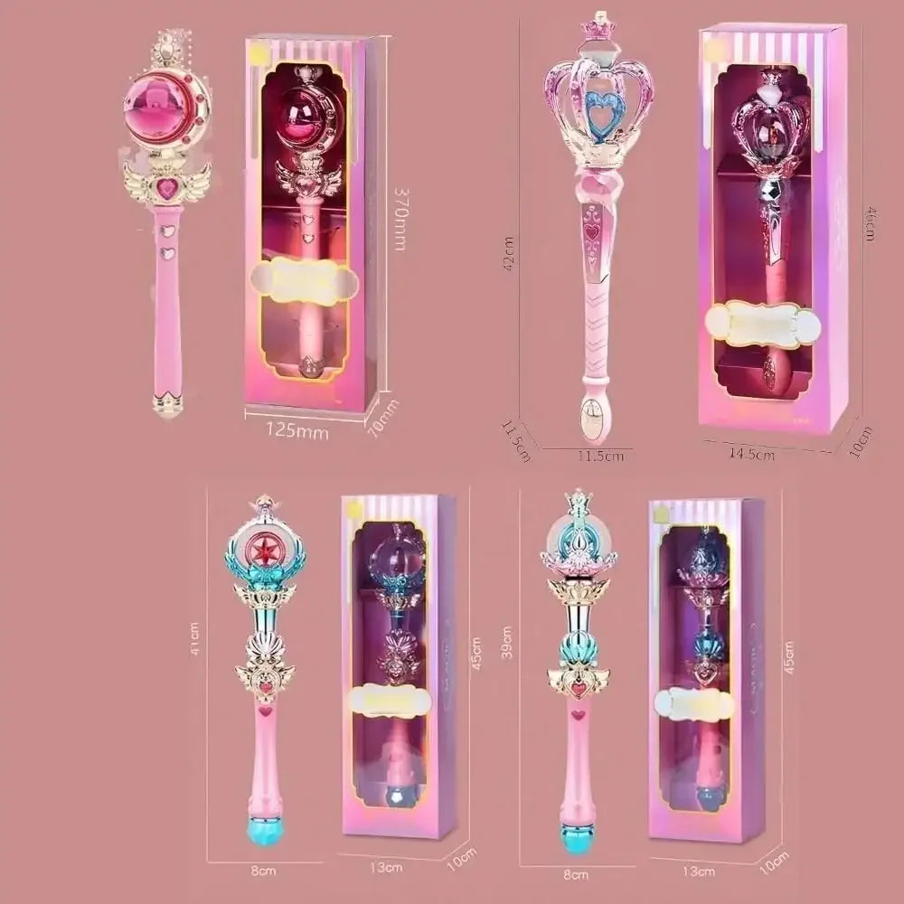 Enchantia Light-Up Magic Wand – Musical Glow Wand for Kids 3+ - Naivri