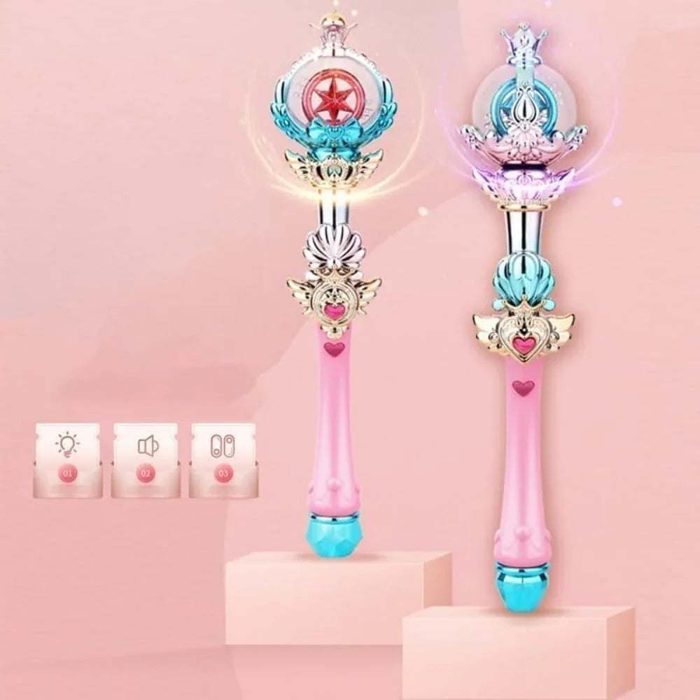 Enchantia Light-Up Magic Wand – Musical Glow Wand for Kids 3+ - Naivri