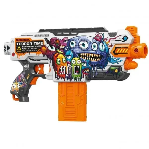 Fire Force Graffiti Blaster with Magazine – High-Speed Foam Bullet Gun for Action Play - Naivri