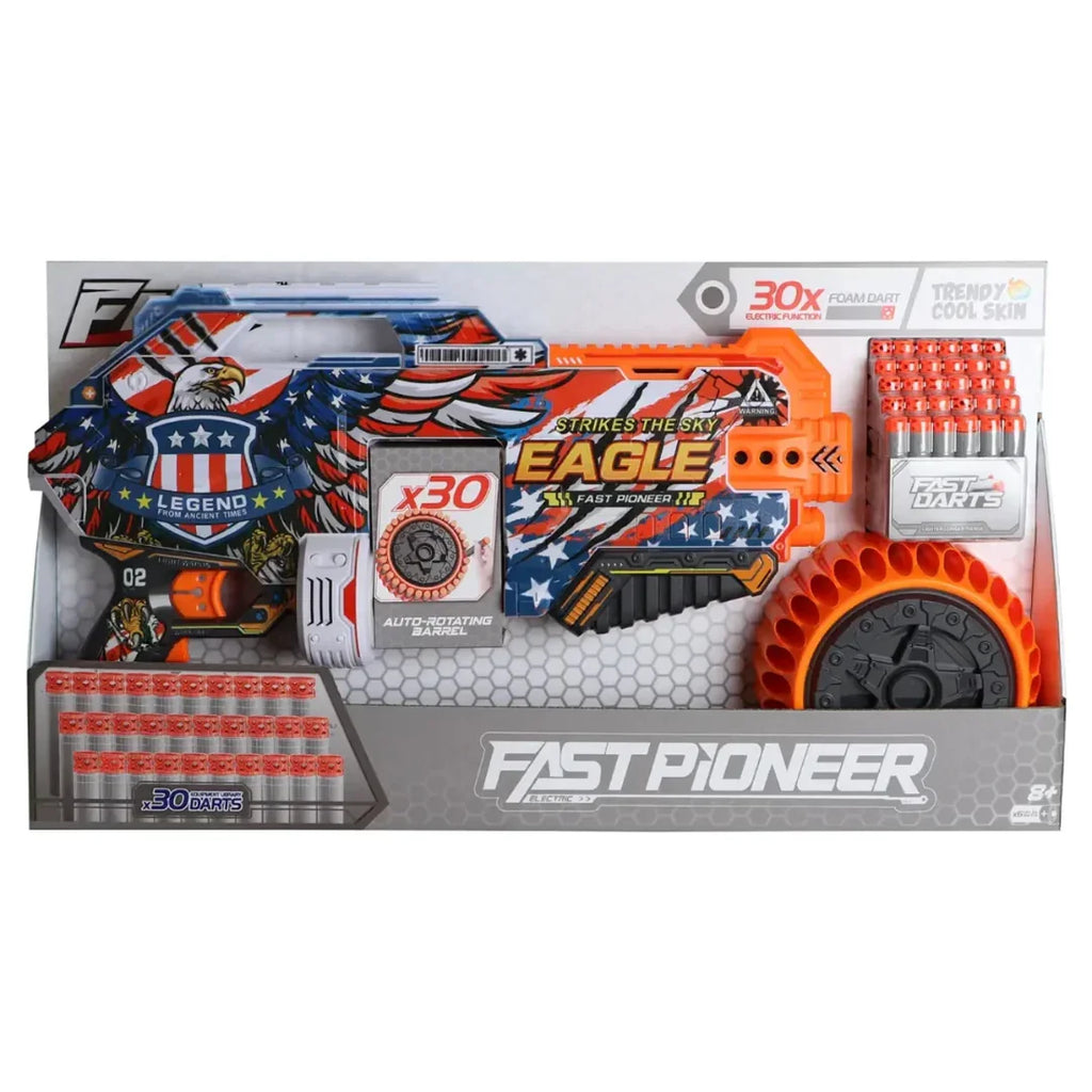 Fire Force Graffiti Electronic Blaster XL – High-Speed Automatic Foam Launcher for Kids 8+ - Naivri