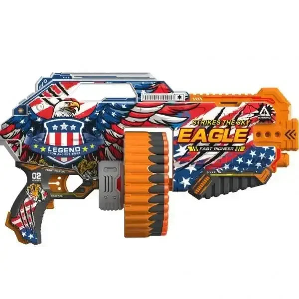 Fire Force Graffiti Electronic Blaster XL – High-Speed Automatic Foam Launcher for Kids 8+ - Naivri