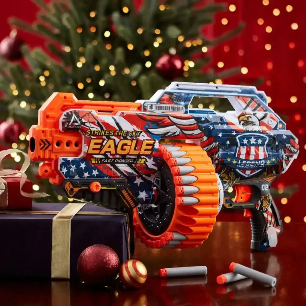 Fire Force Graffiti Electronic Blaster XL – High-Speed Automatic Foam Launcher for Kids 8+ - Naivri