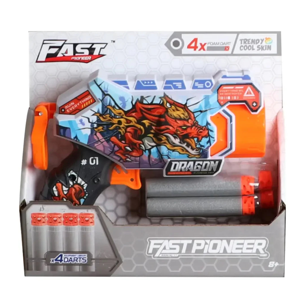 Fire Force Graffiti Power Blaster – Hand-Operated Action Launcher for Kids 8+ - Naivri