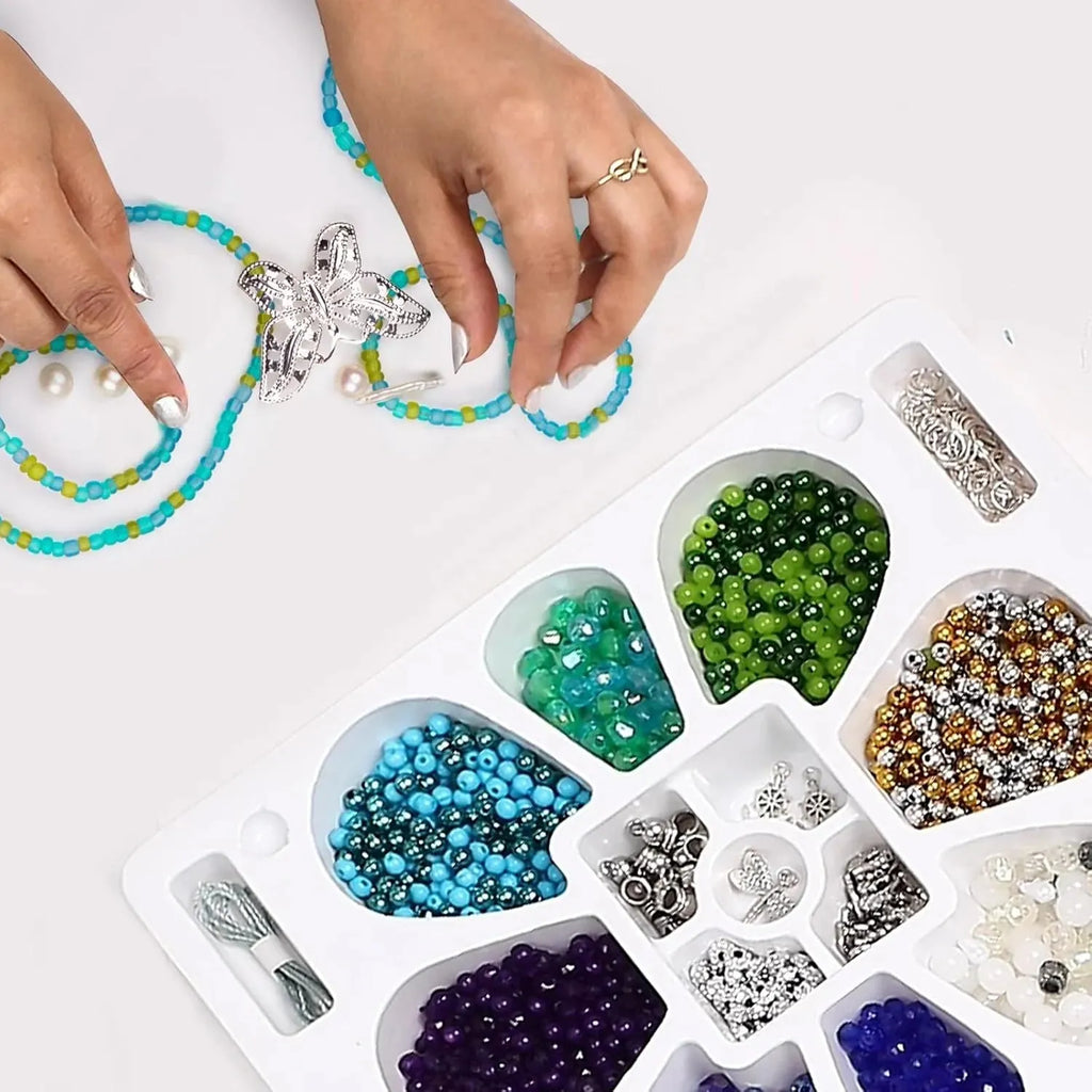 Flo Toys Beads Of Beauty: Scarlet Blue - Naivri