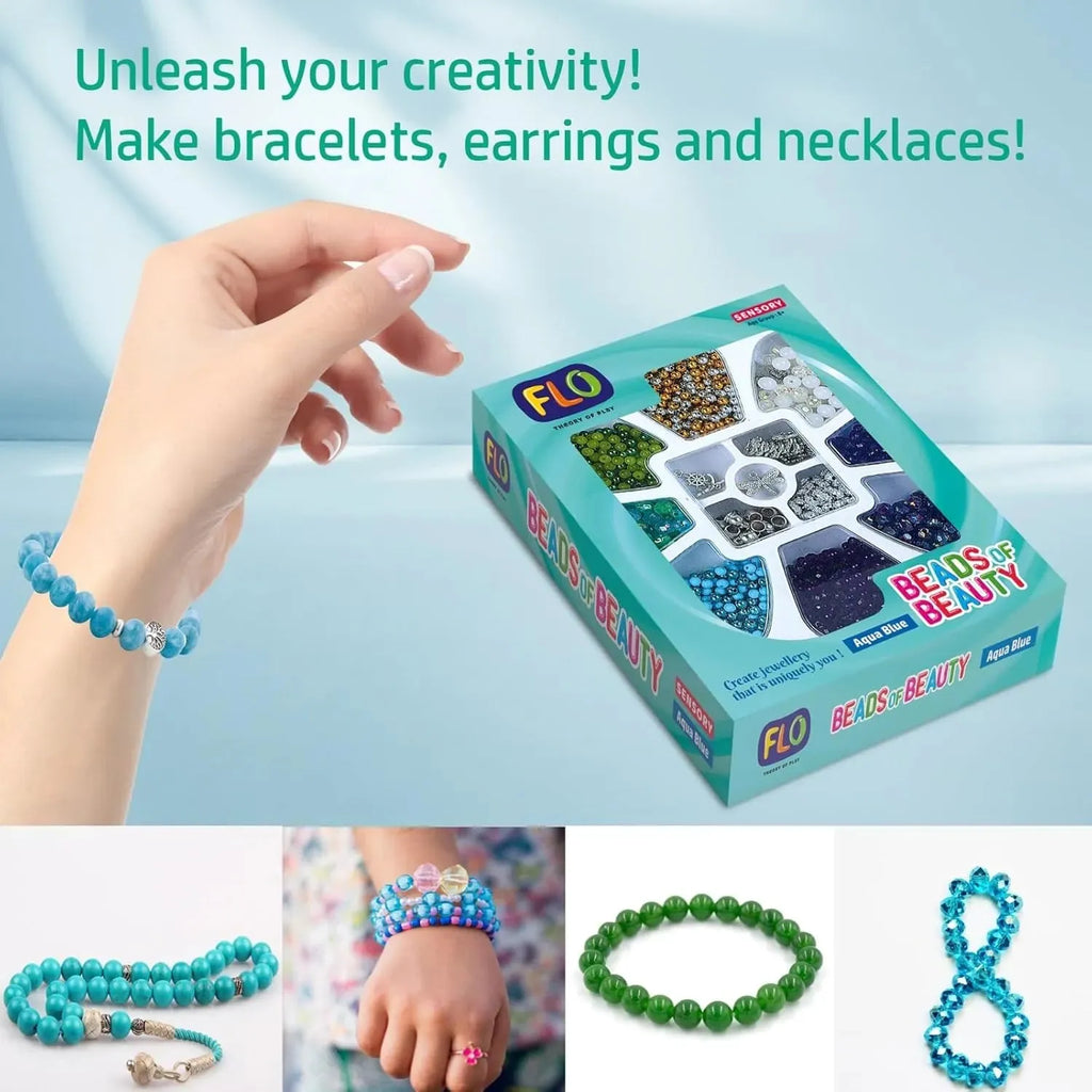 Flo Toys Beads Of Beauty: Scarlet Blue - Naivri