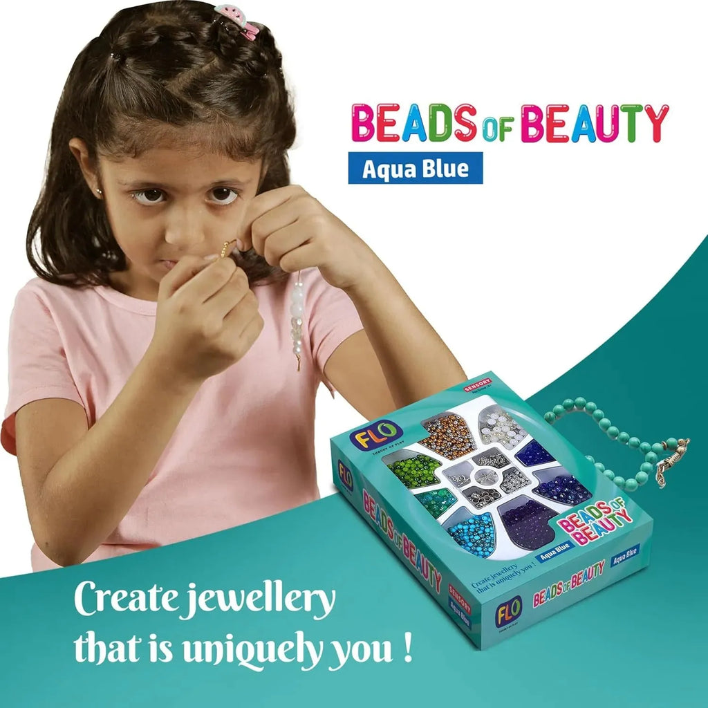 Flo Toys Beads Of Beauty: Scarlet Blue - Naivri