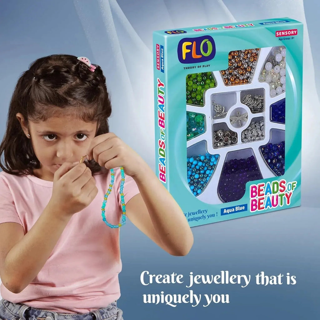 Flo Toys Beads Of Beauty: Scarlet Blue - Naivri