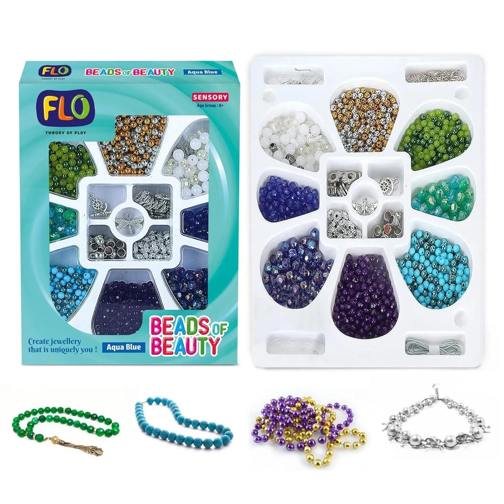 Flo Toys Beads Of Beauty: Scarlet Blue - Naivri