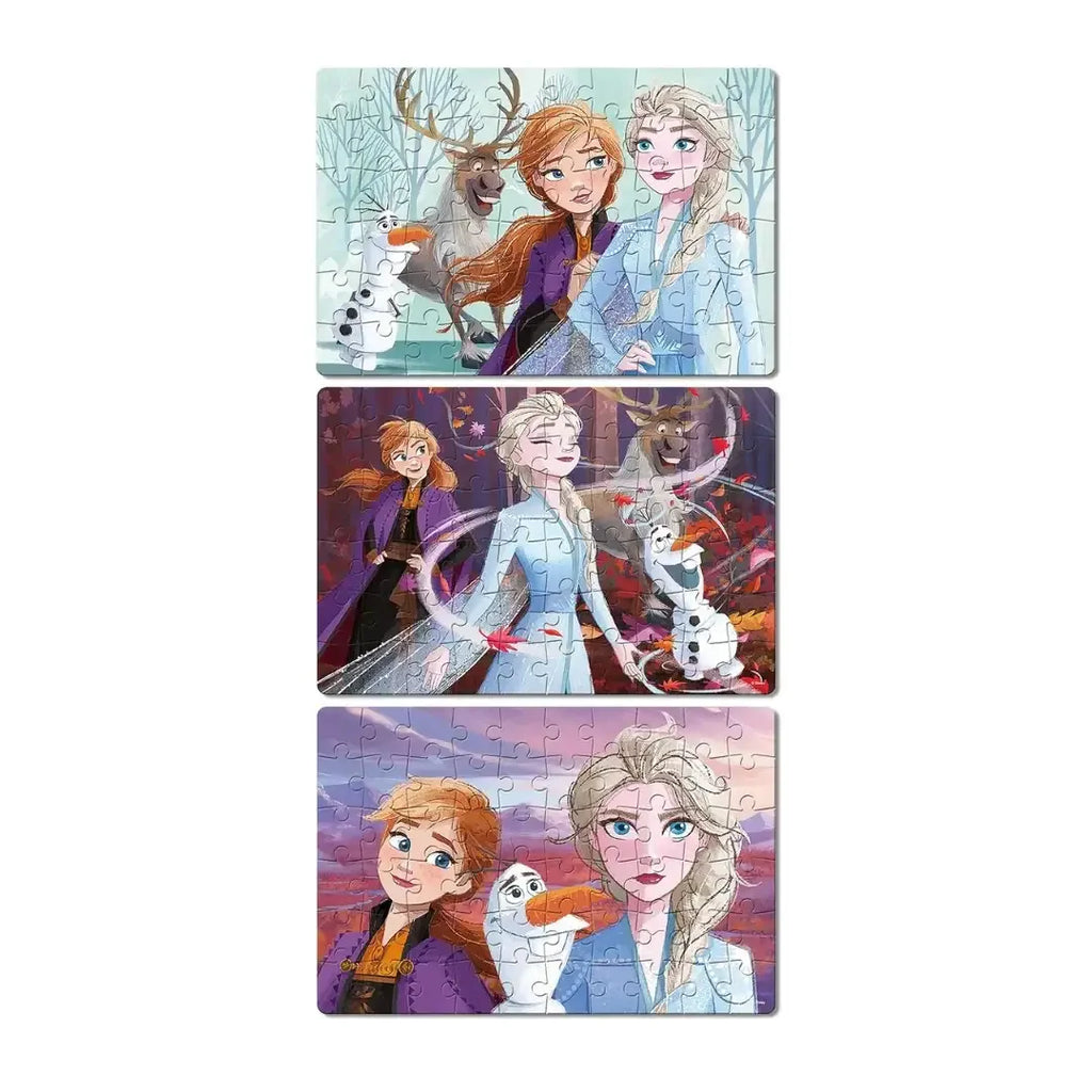 Frank 3 in 1 Disney Frozen II Jigsaw Puzzle for Kids 5+ Years - Naivri