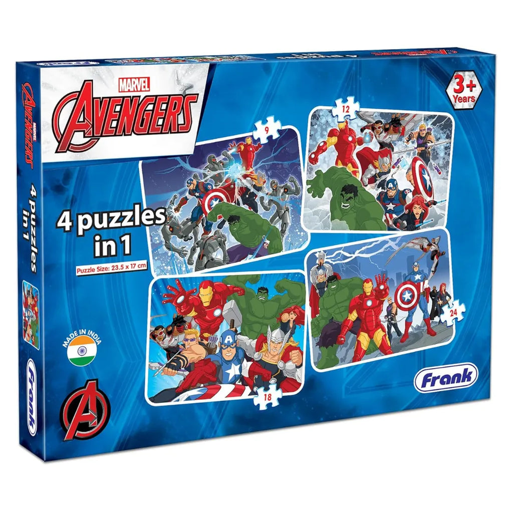 Frank Avengers 4 in 1 Puzzle - Naivri