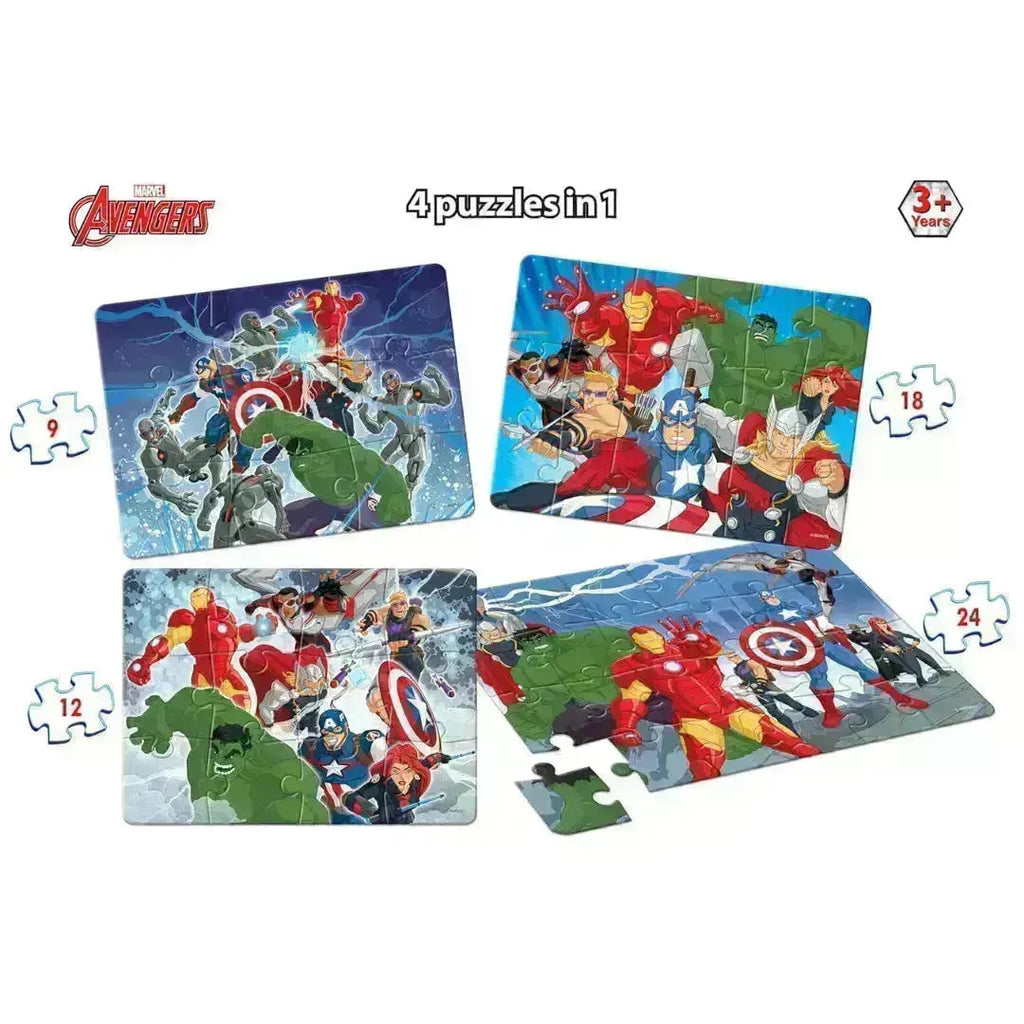 Frank Avengers 4 in 1 Puzzle - Naivri