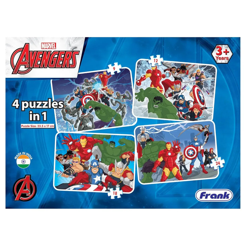 Frank Avengers 4 in 1 Puzzle - Naivri