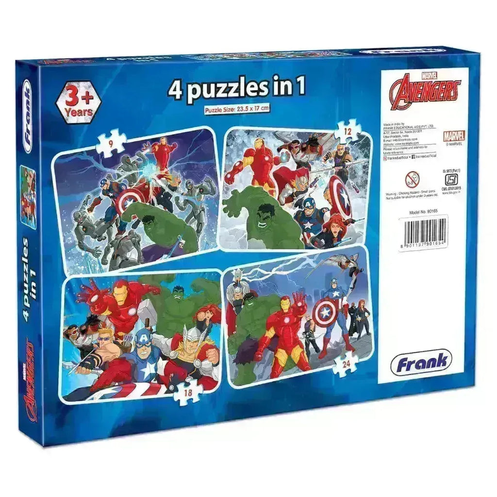 Frank Avengers 4 in 1 Puzzle - Naivri