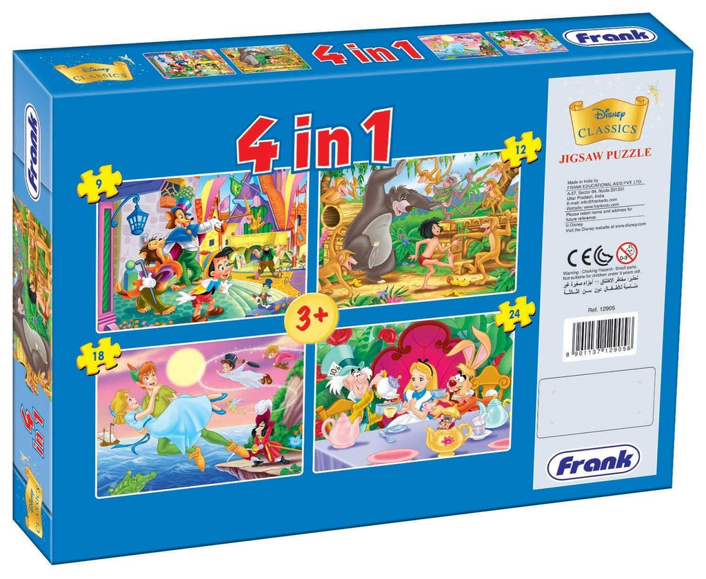 Frank Disney Classic 4 in 1 Puzzle - Naivri