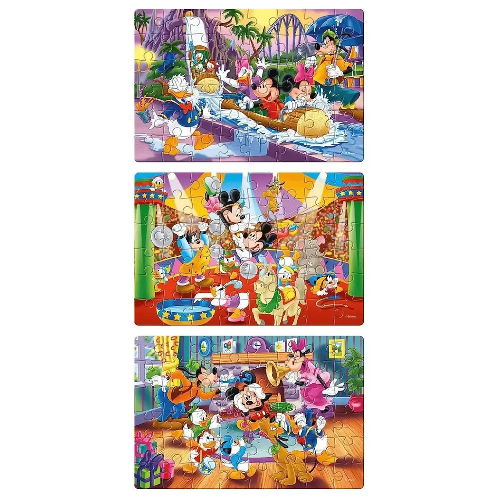 Frank Disney Mickey Mouse & Friends 48 Pieces (3-in-1) Jigsaw Puzzle for Kids Above 5 Years – Brain Booster Educational Puzzle Game - Naivri