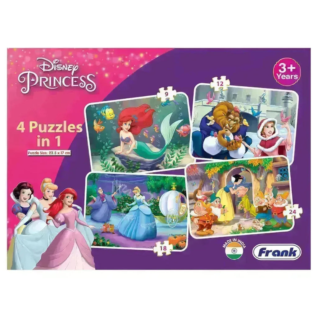 Frank Disney Princess 4 in 1 Puzzle - Naivri