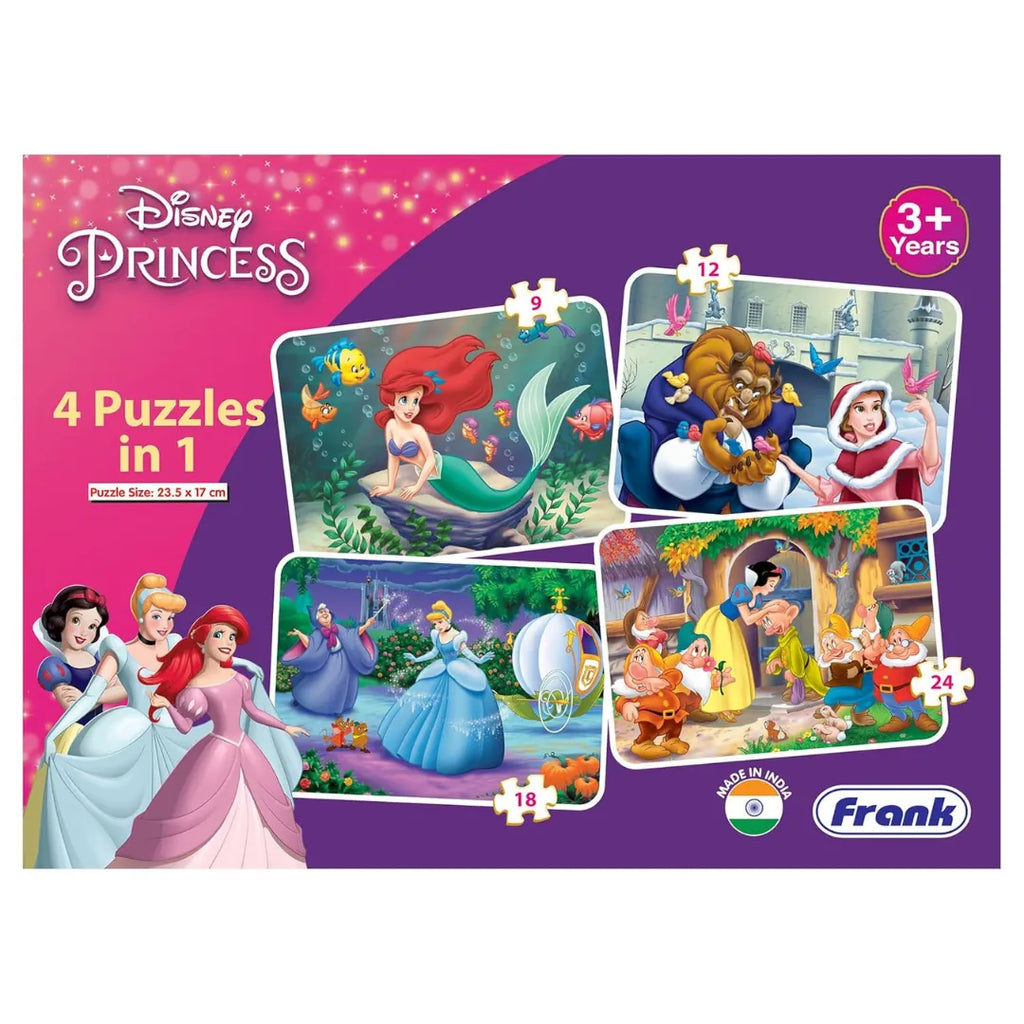 Frank Disney Princess 4 in 1 Puzzle - Naivri