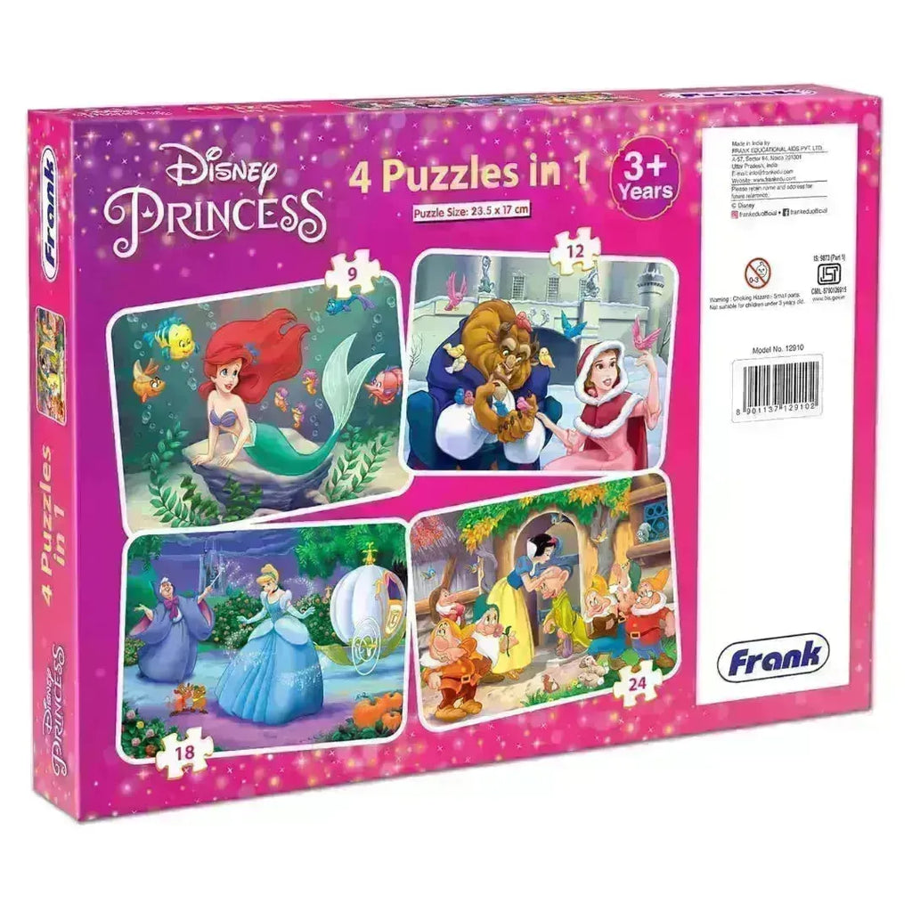 Frank Disney Princess 4 in 1 Puzzle - Naivri