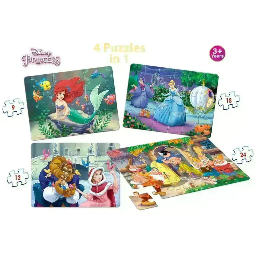 Frank Disney Princess 4 in 1 Puzzle - Naivri