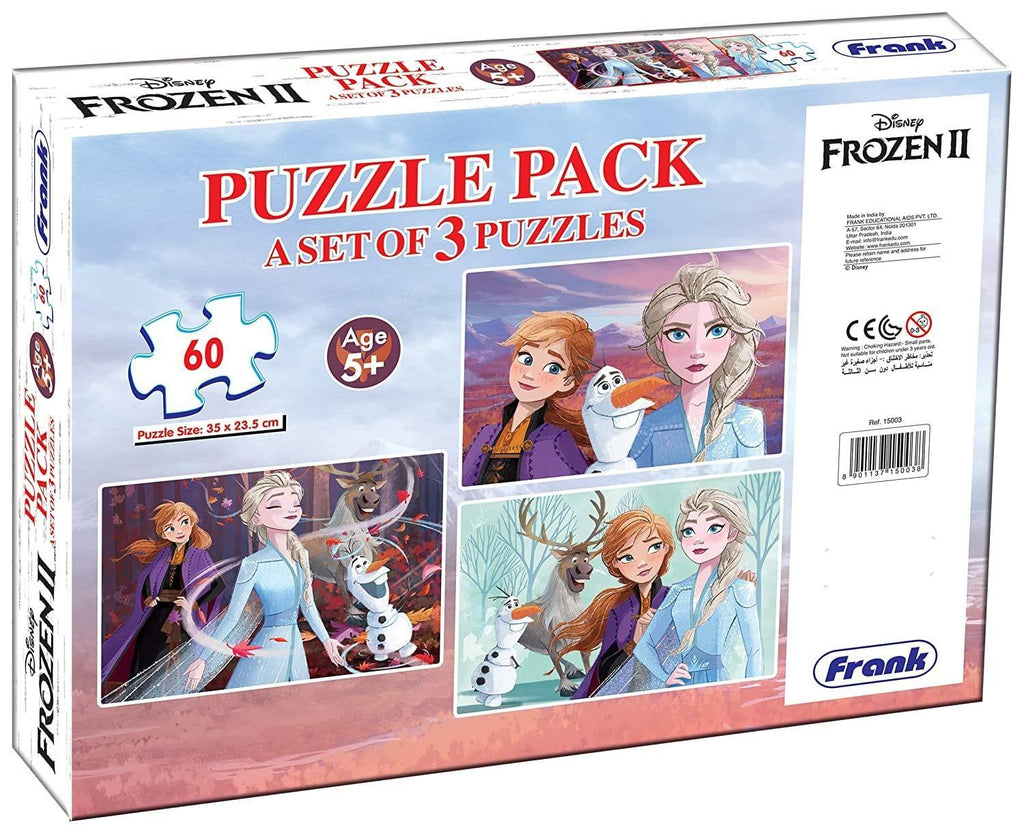 Frank Frozen 2 3 in 1 60 Pc Puzzle - Naivri