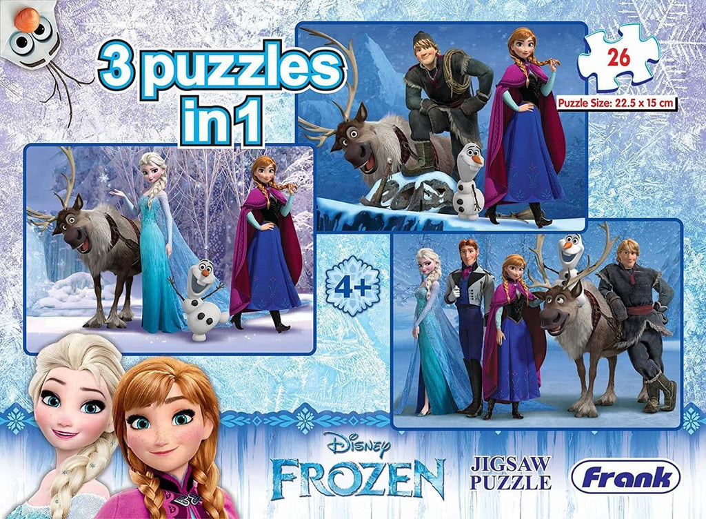 Frank Frozen 3 in 1 Puzzle - Naivri