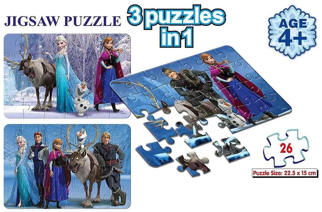 Frank Frozen 3 in 1 Puzzle - Naivri