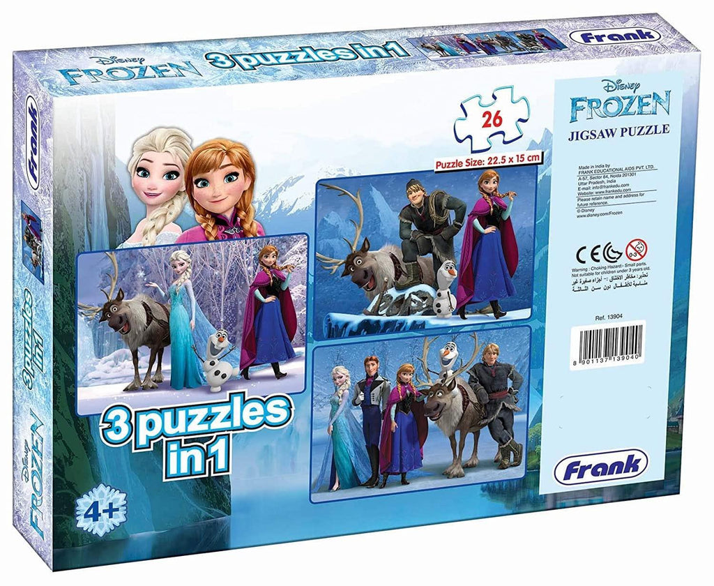 Frank Frozen 3 in 1 Puzzle - Naivri