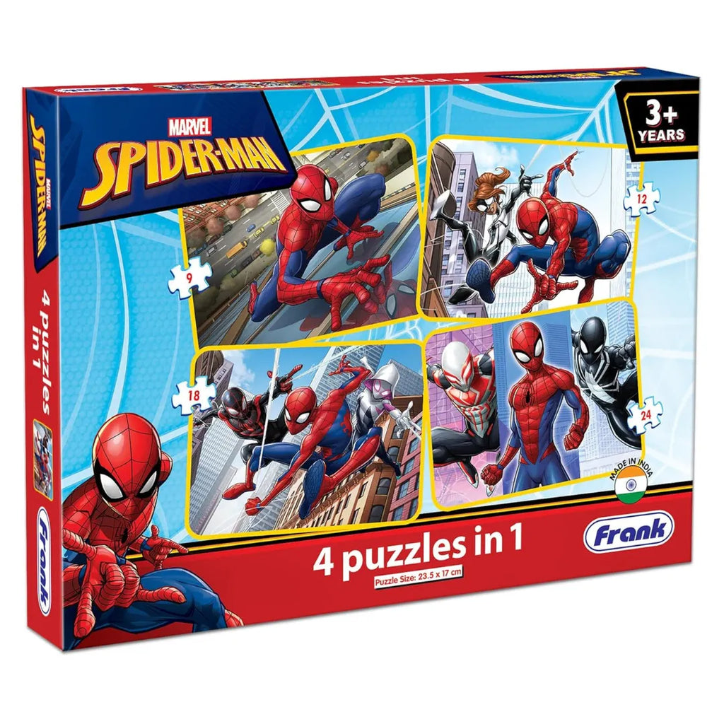 Frank Marvel Spiderman 4 in 1 Puzzle - Naivri