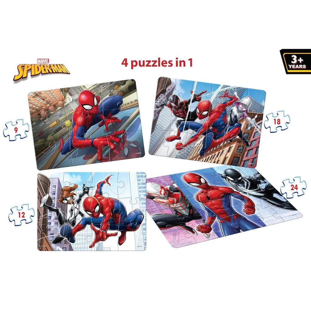 Frank Marvel Spiderman 4 in 1 Puzzle - Naivri