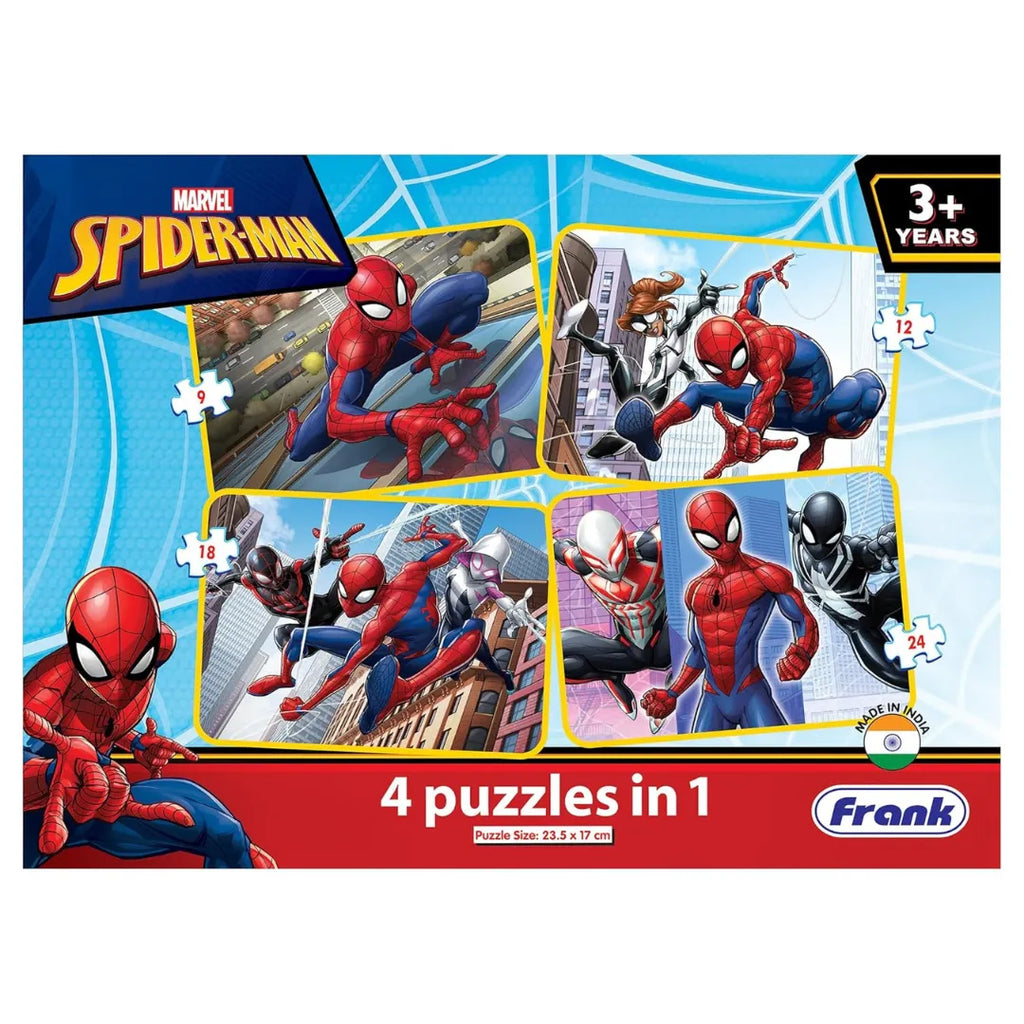 Frank Marvel Spiderman 4 in 1 Puzzle - Naivri